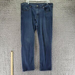 Buffalo David Bitton Jeans Mens 38x32 Blue Jackson-X Straight Stretch Denim